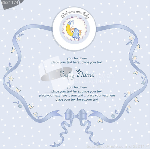 Image of baby boy shower card