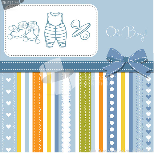 Image of baby boy shower card