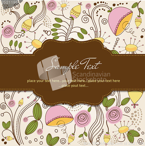 Image of seamless pattern background with flowers