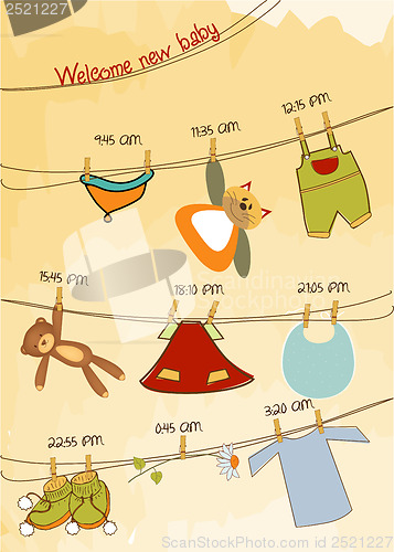 Image of baby announcement card