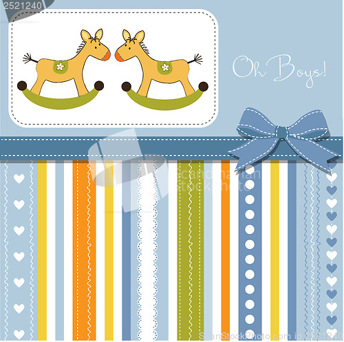 Image of baby boy shower card