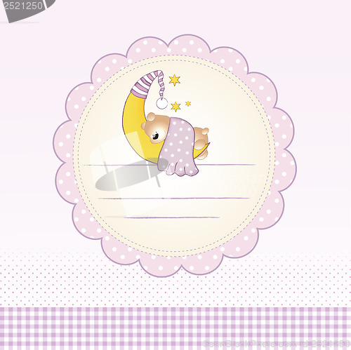 Image of delicate baby announcement card