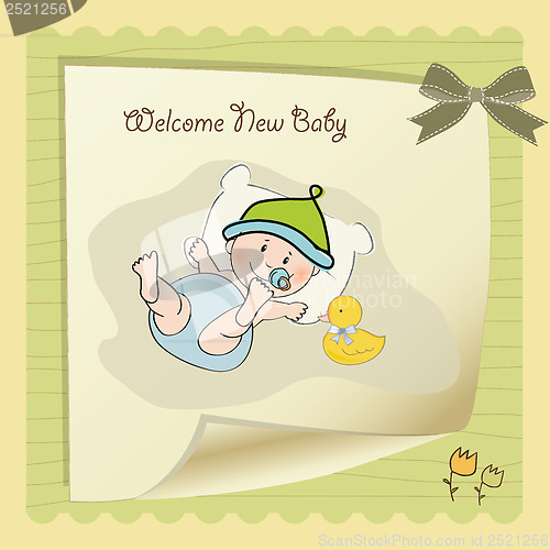 Image of baby boy shower card