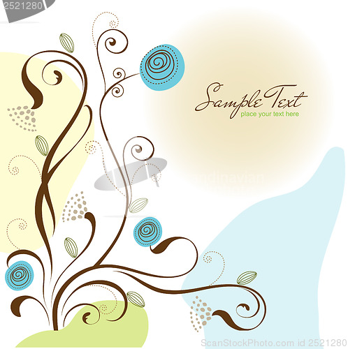 Image of seamless pattern background with flowers