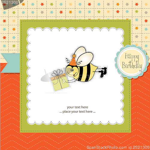 Image of birthday card with bee