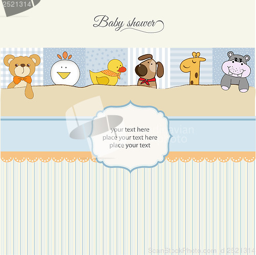 Image of baby shower announcement card