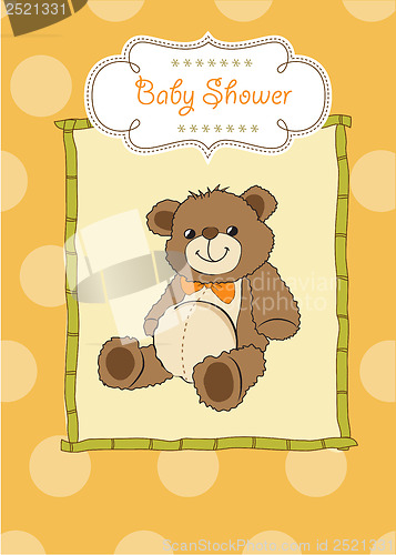 Image of birthday card with a teddy bear