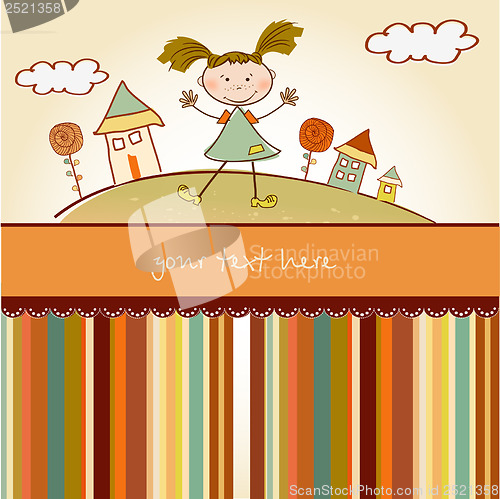Image of happy little girl