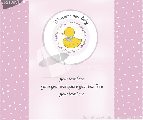 Image of baby shower card with little duck