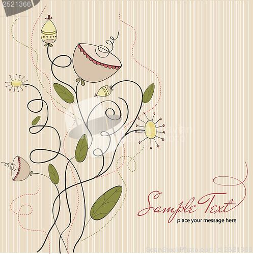 Image of seamless pattern background with flowers