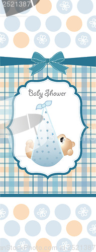 Image of baby boy shower card