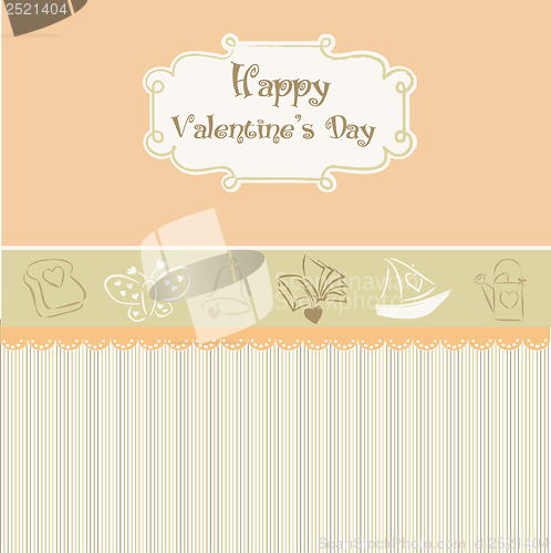 Image of vintage valentine's day card