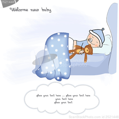 Image of welcome new baby boy