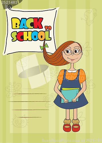 Image of Funny schoolgirl
