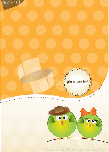 Image of Birds couple in love