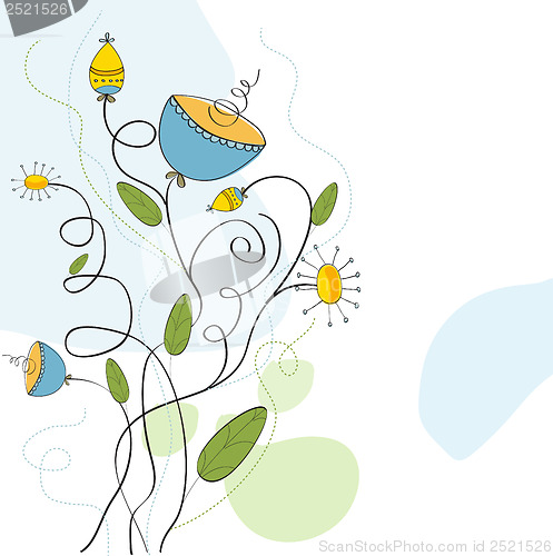 Image of seamless pattern background with flowers