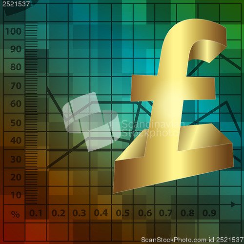 Image of financial background with 3d lira sign