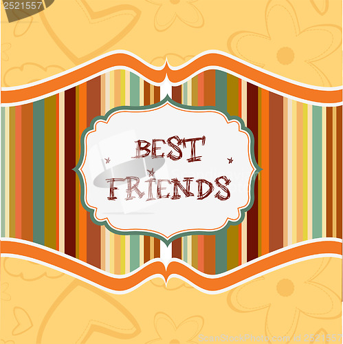 Image of best friends card