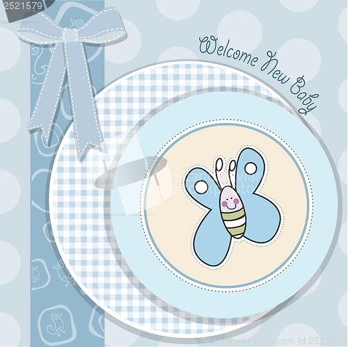 Image of baby boy shower card