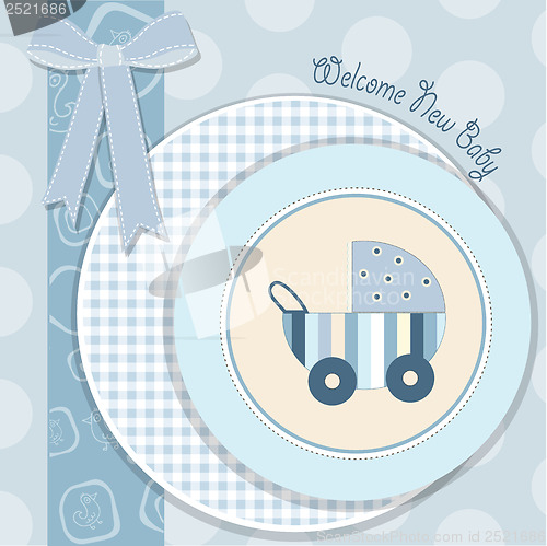 Image of baby boy announcement card