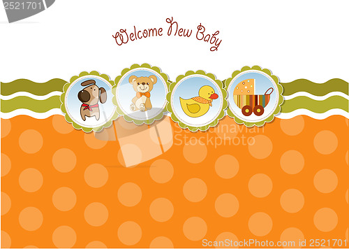 Image of new baby announcement card