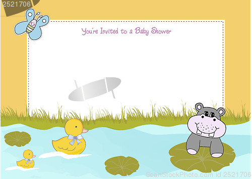 Image of baby shower announcement