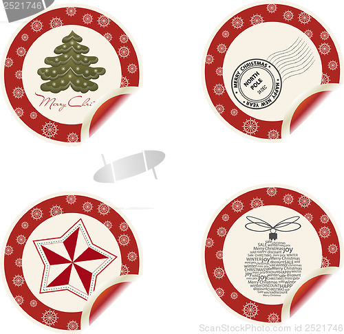 Image of Christmas labels