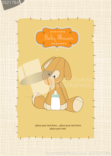 Image of baby shower card with puppy