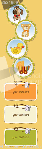 Image of new baby announcement card