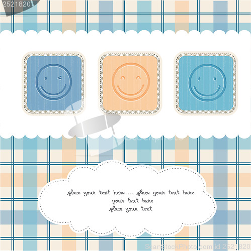 Image of Happy faces greeting card