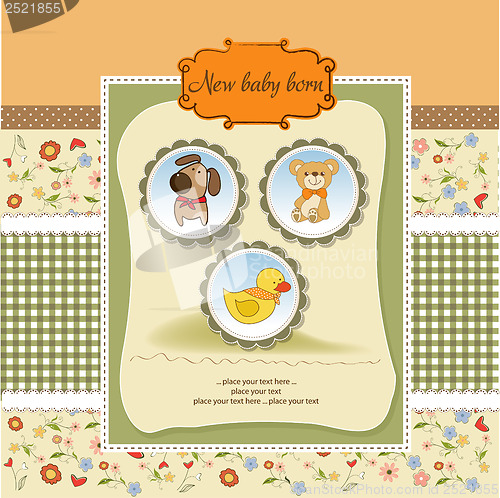 Image of baby shower announcement card