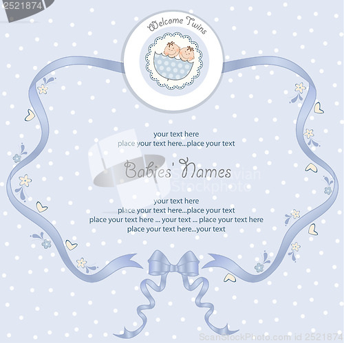 Image of Babies Twins Shower card