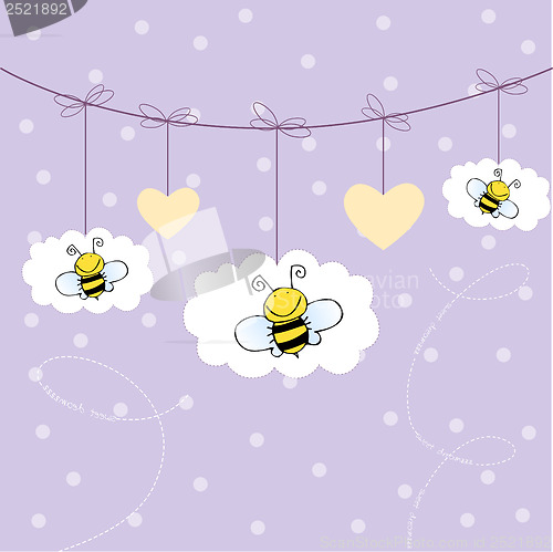 Image of background with bees