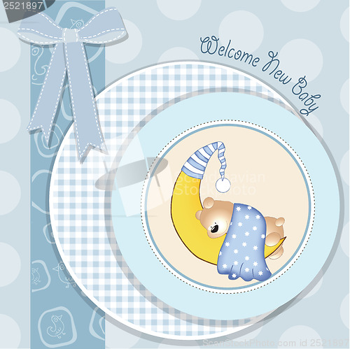 Image of baby boy shower card