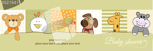 Image of baby shower announcement card
