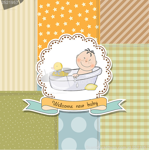 Image of baby boy shower card