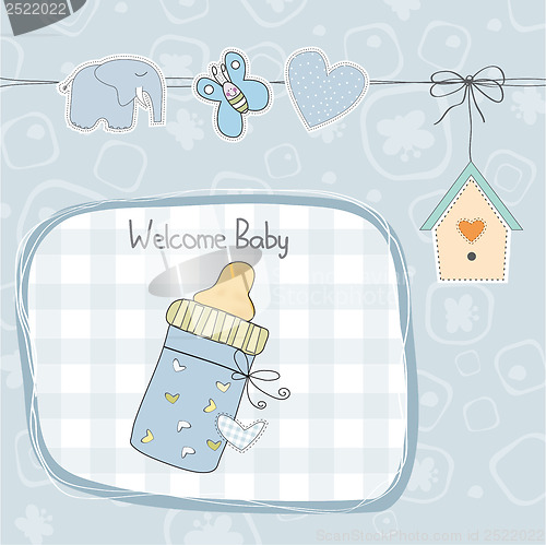 Image of baby boy shower card