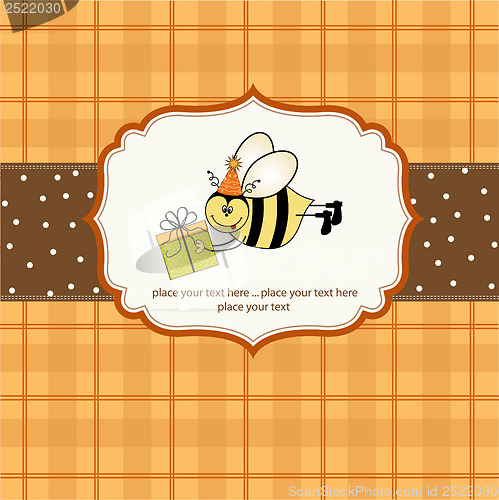 Image of birthday card with bee