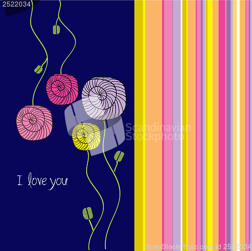 Image of i love you - valentine card