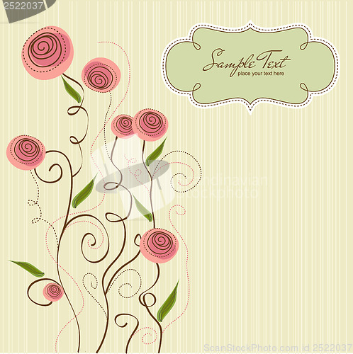 Image of seamless pattern background with flowers