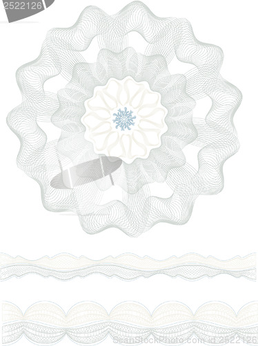 Image of rosette, border