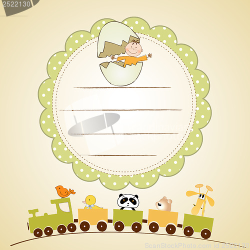 Image of welcome baby card