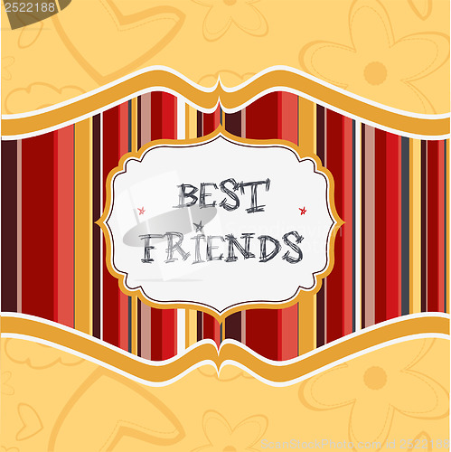 Image of best friends card