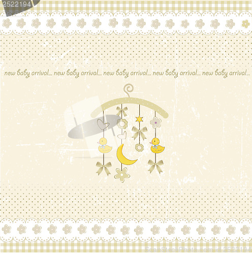 Image of welcome baby announcement card