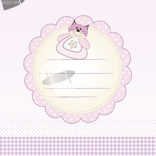 Image of delicate baby announcement card