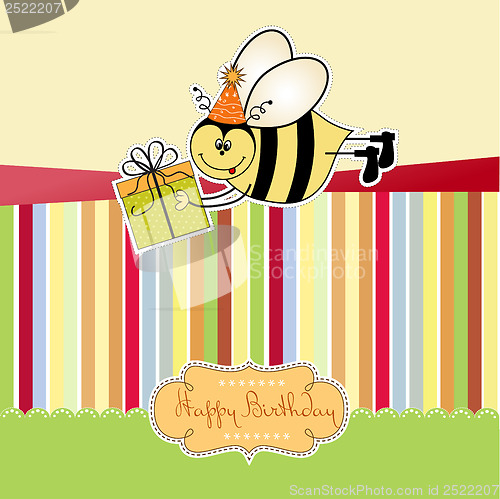 Image of birthday card with bee