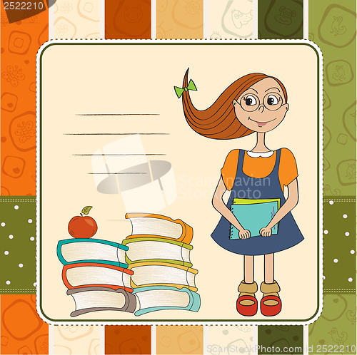 Image of Funny schoolgirl