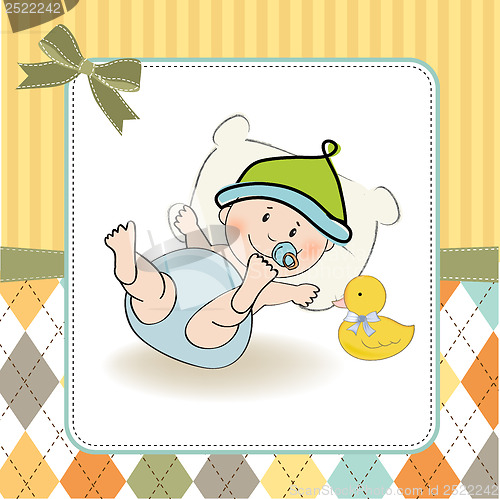 Image of baby boy shower card