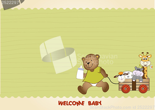 Image of baby shower greeting card