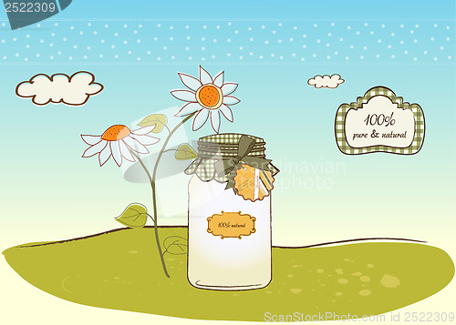 Image of pure biological food jar